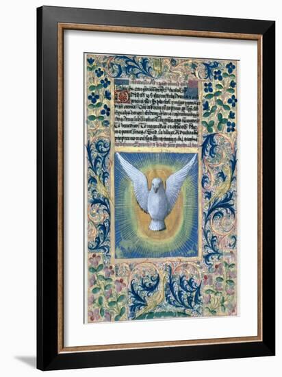 Holy Spirit, from the Book of Hours of Louis D'Orleans, c.1469-Jean Colombe-Framed Giclee Print