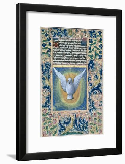 Holy Spirit, from the Book of Hours of Louis D'Orleans, c.1469-Jean Colombe-Framed Giclee Print