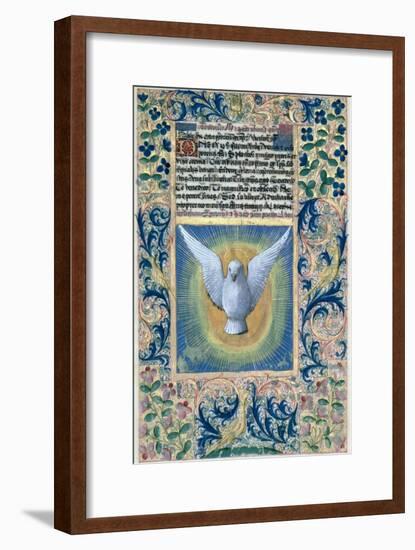 Holy Spirit, from the Book of Hours of Louis D'Orleans, c.1469-Jean Colombe-Framed Giclee Print