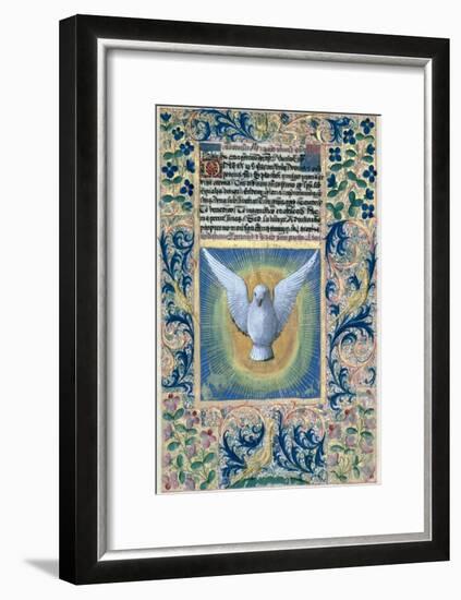 Holy Spirit, from the Book of Hours of Louis D'Orleans, c.1469-Jean Colombe-Framed Giclee Print