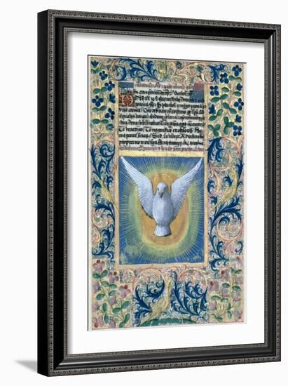 Holy Spirit, from the Book of Hours of Louis D'Orleans, c.1469-Jean Colombe-Framed Giclee Print