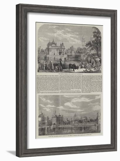 Holy Tank and Temple of the Sikhs-William Carpenter-Framed Giclee Print