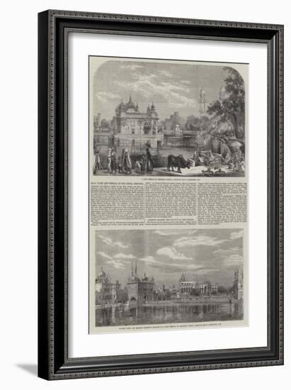 Holy Tank and Temple of the Sikhs-William Carpenter-Framed Giclee Print