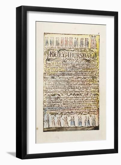 Holy Thursday, 1789-William Blake-Framed Giclee Print