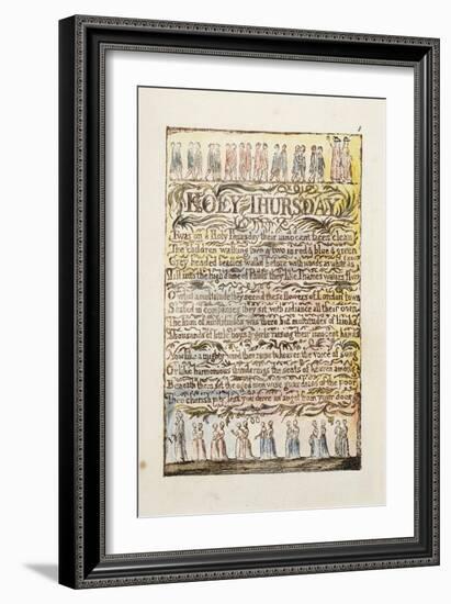 Holy Thursday, 1789-William Blake-Framed Giclee Print