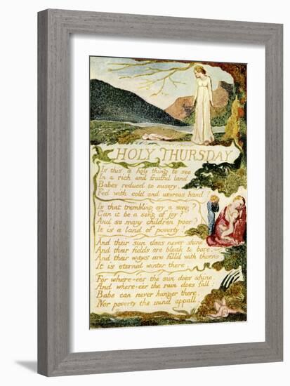 Holy Thursday by William Blake-William Blake-Framed Giclee Print