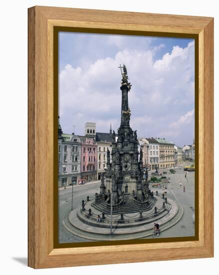 Holy Trinity Column, Main Square, Olomouc, North Moravia, Czech Republic-Upperhall-Framed Premier Image Canvas