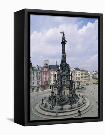 Holy Trinity Column, Main Square, Olomouc, North Moravia, Czech Republic-Upperhall-Framed Premier Image Canvas