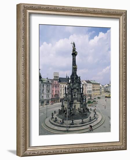 Holy Trinity Column, Main Square, Olomouc, North Moravia, Czech Republic-Upperhall-Framed Photographic Print