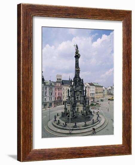 Holy Trinity Column, Main Square, Olomouc, North Moravia, Czech Republic-Upperhall-Framed Photographic Print