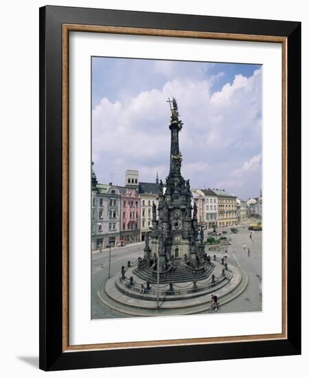 Holy Trinity Column, Main Square, Olomouc, North Moravia, Czech Republic-Upperhall-Framed Photographic Print