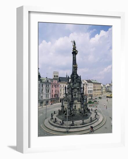 Holy Trinity Column, Main Square, Olomouc, North Moravia, Czech Republic-Upperhall-Framed Photographic Print