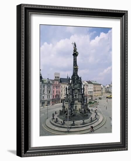 Holy Trinity Column, Main Square, Olomouc, North Moravia, Czech Republic-Upperhall-Framed Photographic Print