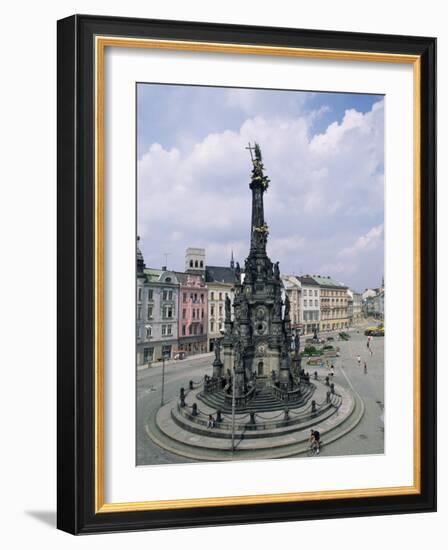 Holy Trinity Column, Main Square, Olomouc, North Moravia, Czech Republic-Upperhall-Framed Photographic Print