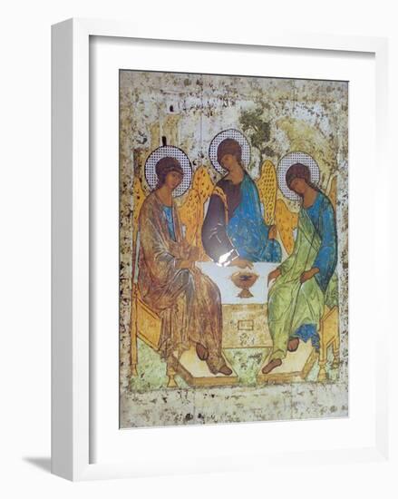 Holy Trinity-Andrey Rublyov-Framed Art Print