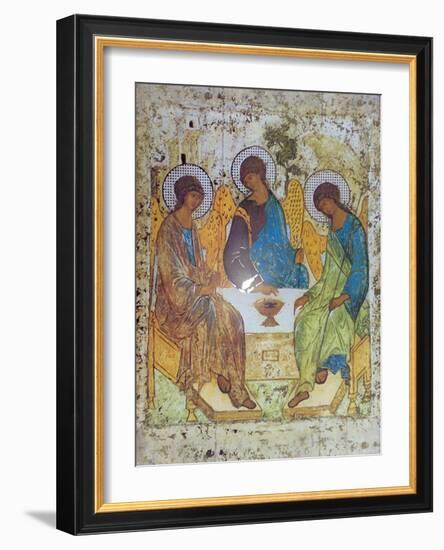 Holy Trinity-Andrey Rublyov-Framed Art Print
