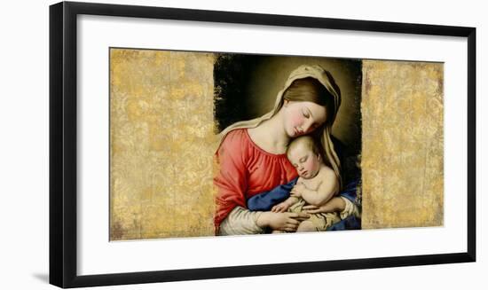 Holy Virgin (After Sassoferrato)-Simon Roux-Framed Art Print