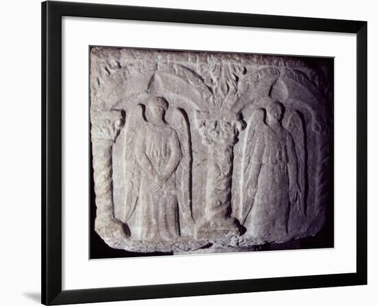 Holy Water Font from Priory Church, Le Bourget Du Lac, Savoy, France-null-Framed Giclee Print