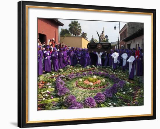 Holy Week Procession, Antigua, Guatemala, Central America-Sergio Pitamitz-Framed Photographic Print