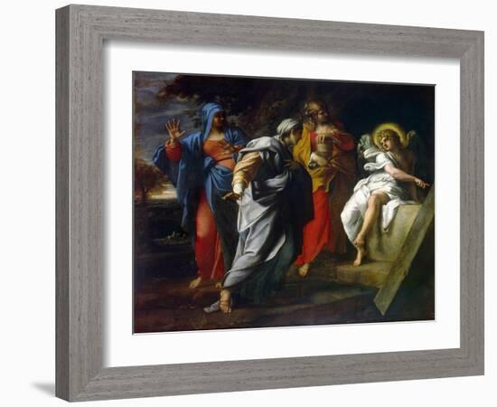 Holy Women at Christ' S Tomb, Second Half of the 16th Century-Annibale Carracci-Framed Giclee Print