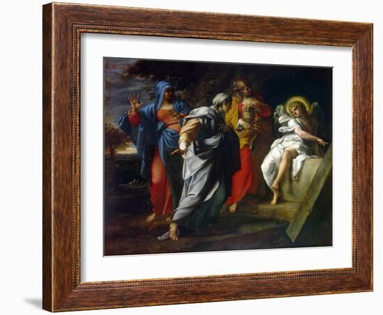 Holy Women at Christ' S Tomb, Second Half of the 16th Century-Annibale Carracci-Framed Giclee Print
