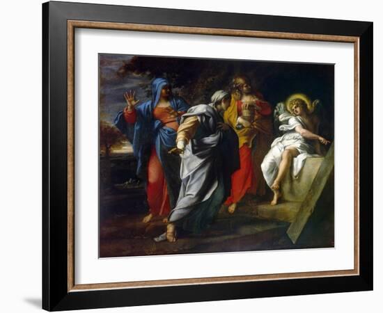 Holy Women at Christ' S Tomb, Second Half of the 16th Century-Annibale Carracci-Framed Giclee Print