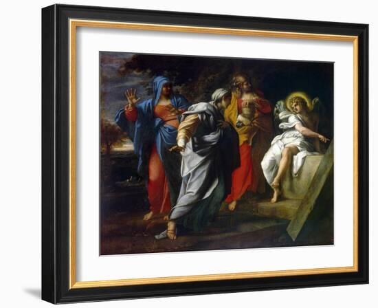 Holy Women at Christ' S Tomb, Second Half of the 16th Century-Annibale Carracci-Framed Giclee Print