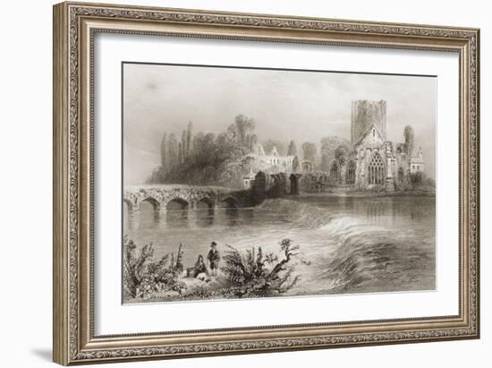 Holycross Abbey, County Tipperary, Ireland, from 'scenery and Antiquities of Ireland' by George…-William Henry Bartlett-Framed Giclee Print