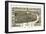 Holyoke, Massachusetts - Panoramic Map-Lantern Press-Framed Art Print