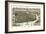 Holyoke, Massachusetts - Panoramic Map-Lantern Press-Framed Art Print