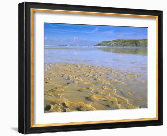 Holywell Bay Near Newquay, Cornwall, England,UK-John Miller-Framed Photographic Print