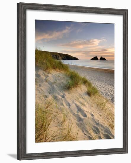 Holywell Bay with Carters Gull Rocks in the Background, Near Newquay, Cornwall, UK, June 2008-Ross Hoddinott-Framed Photographic Print