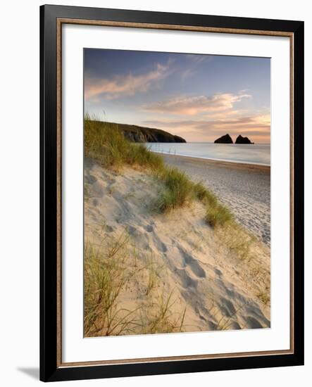Holywell Bay with Carters Gull Rocks in the Background, Near Newquay, Cornwall, UK, June 2008-Ross Hoddinott-Framed Photographic Print