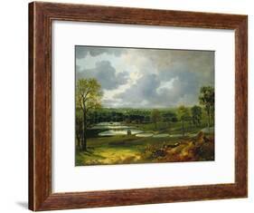 Holywells Park, Ipswich, 1748-50-Thomas Gainsborough-Framed Giclee Print
