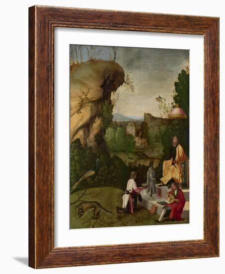 Homage to a Poet, Early16th C-Giorgione-Framed Giclee Print