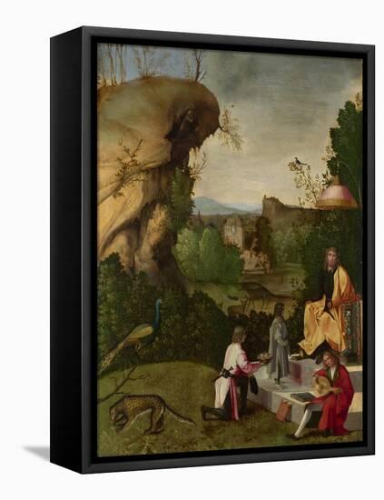 Homage to a Poet, Early16th C-Giorgione-Framed Premier Image Canvas