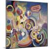 Homage to Blériot, 1914 (Tempera on Canvas)-Robert Delaunay-Mounted Giclee Print