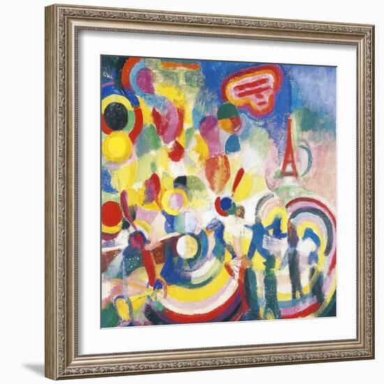 Homage to Bleriot, 1914-Robert Delaunay-Framed Giclee Print