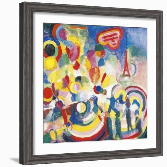 Homage to Bleriot, 1914-Robert Delaunay-Framed Giclee Print