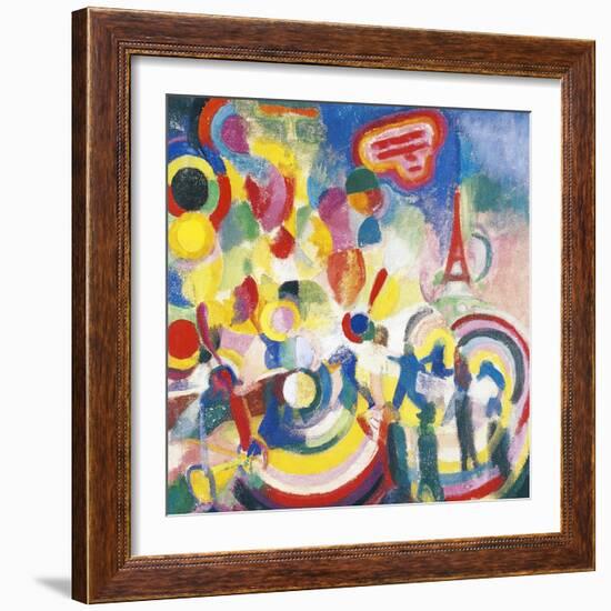 Homage to Bleriot, 1914-Robert Delaunay-Framed Giclee Print