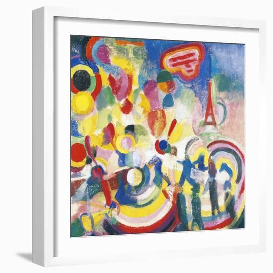 Homage to Bleriot, 1914-Robert Delaunay-Framed Giclee Print