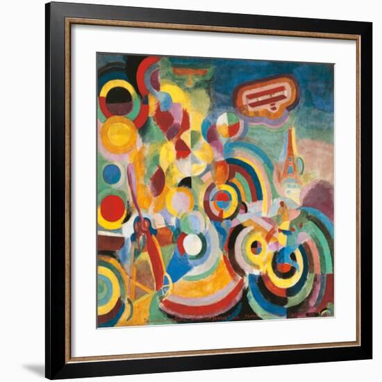 Homage to Bleriot-Robert Delaunay-Framed Art Print