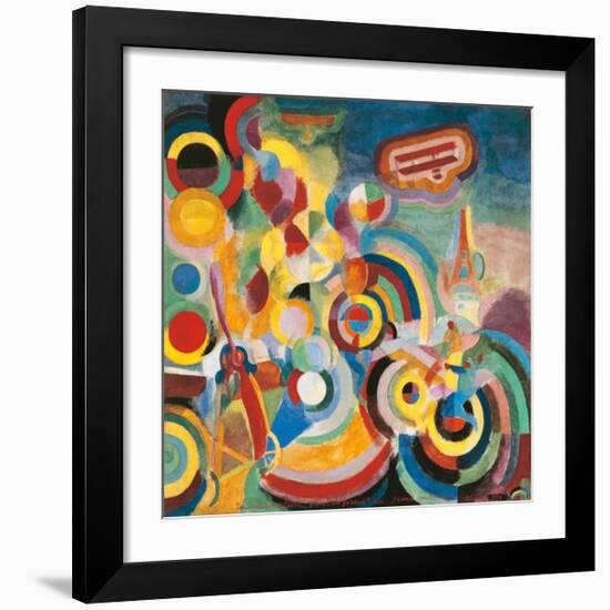 Homage to Bleriot-Robert Delaunay-Framed Art Print