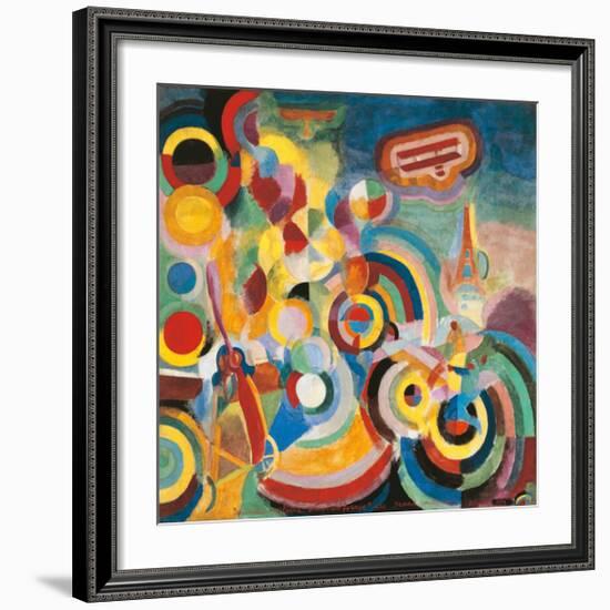 Homage to Bleriot-Robert Delaunay-Framed Art Print