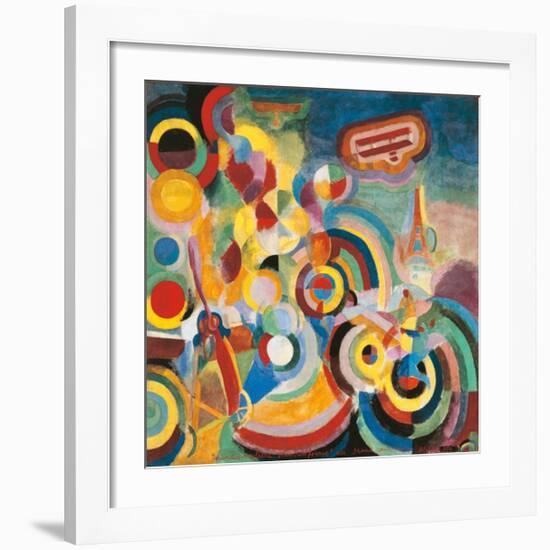 Homage to Bleriot-Robert Delaunay-Framed Art Print