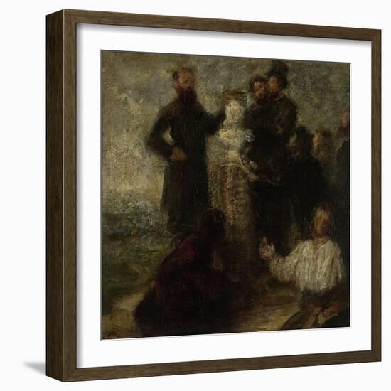 Homage to Delacroix, 1863-64-Ignace Henri Jean Fantin-Latour-Framed Giclee Print