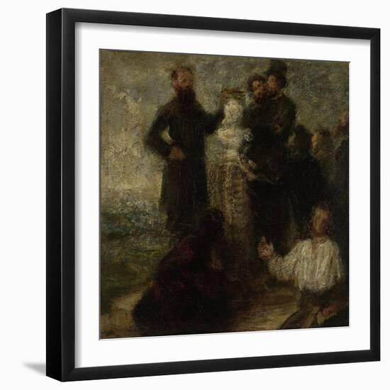 Homage to Delacroix, 1863-64-Ignace Henri Jean Fantin-Latour-Framed Giclee Print