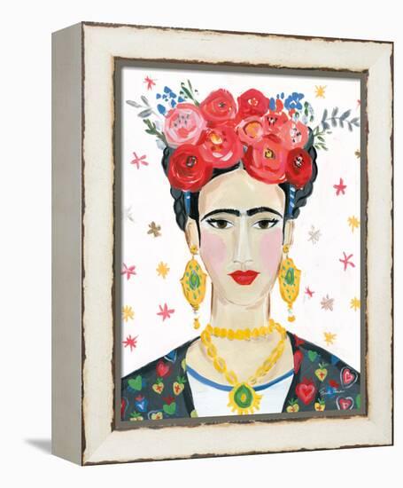 Homage to Frida Bright-Farida Zaman-Framed Stretched Canvas