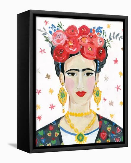 Homage to Frida Bright-Farida Zaman-Framed Stretched Canvas