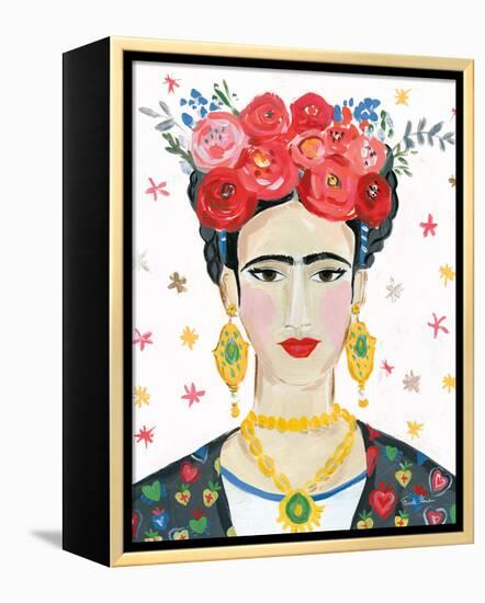 Homage to Frida Bright-Farida Zaman-Framed Stretched Canvas